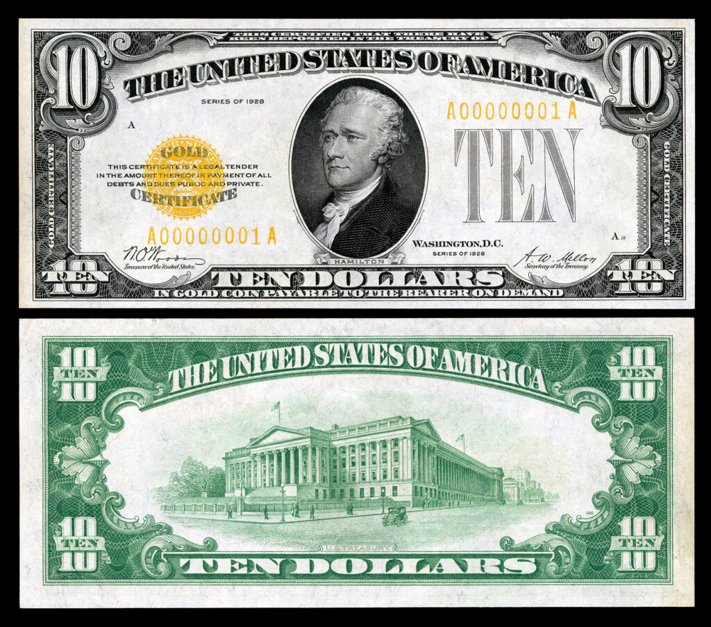lindbergh gold certificate